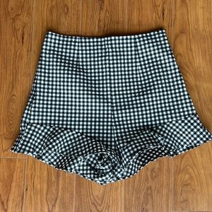 Plaid shorts from Zara